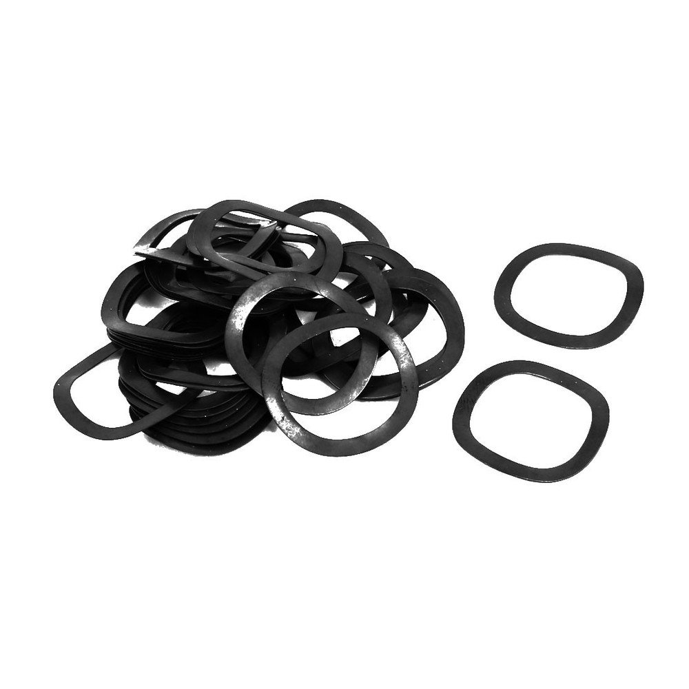19mm Inner Dia 25mm Outer Dia 0.4mm Thickness Compression Type Wave Washer 40pcs