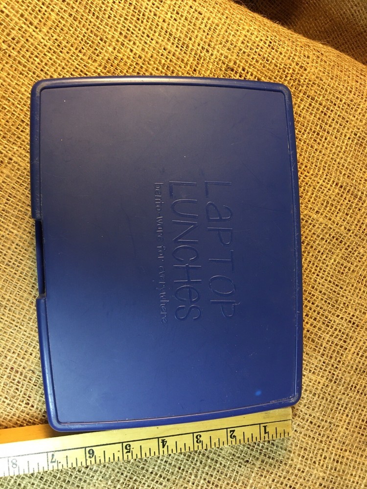 Blue Bento-Ware Laptop Lunches Lunch Box With Compartments