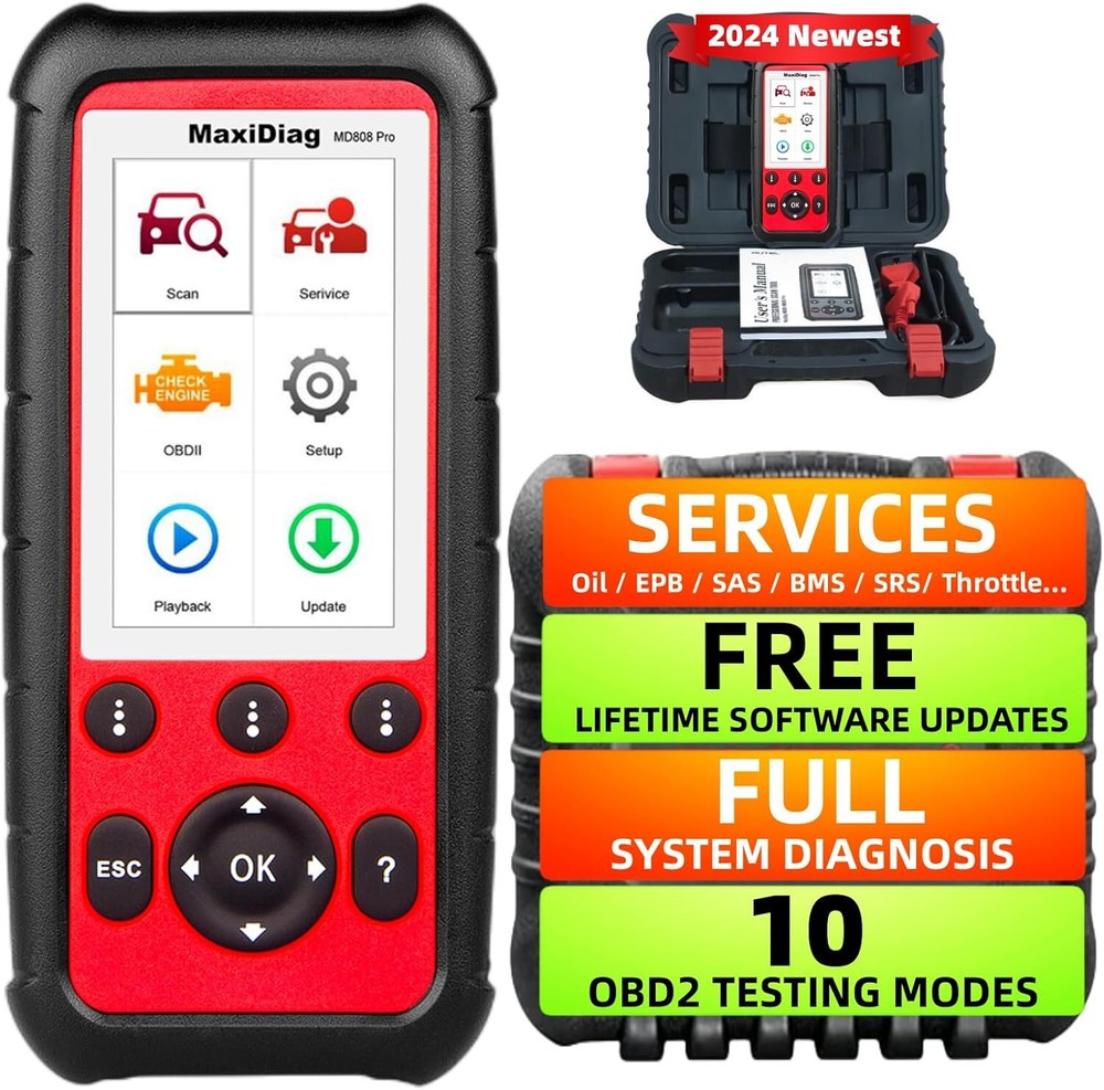 2025 Autel MaxiDiag MD808 Pro Automatic Diagnostic Scanner Tool OBD2 Code Reader