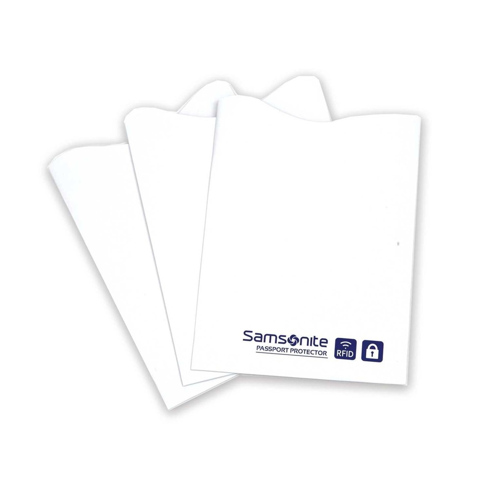 Samsonite 3-Pack Credit Card RFID Sleeves White One Size