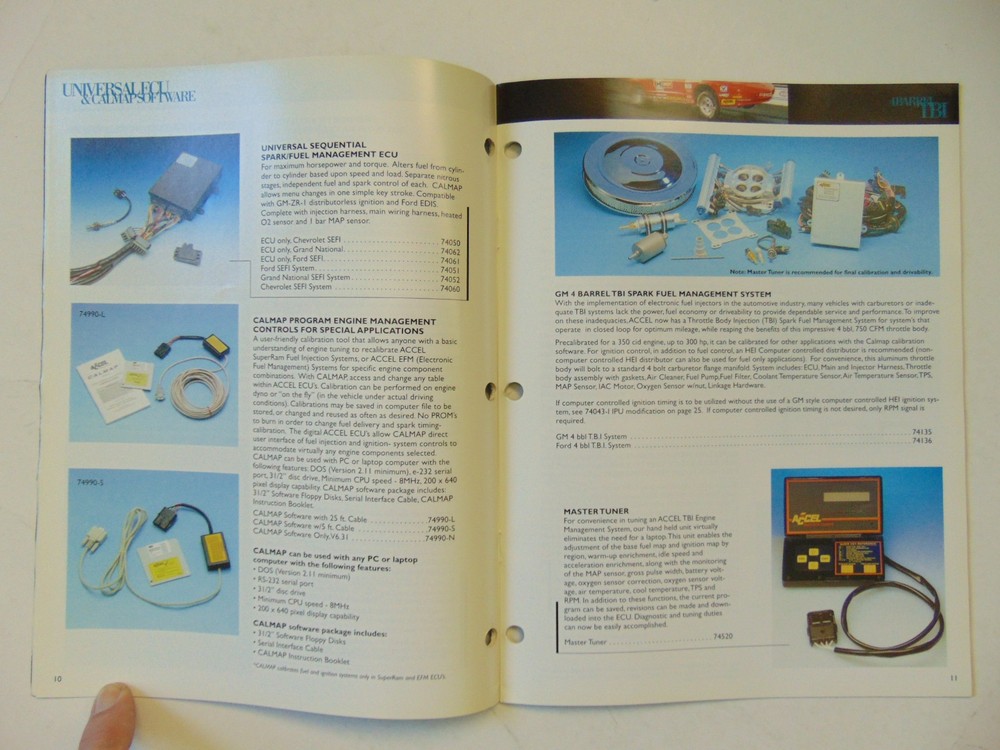 Vintage Original 1996 Accel Engine Management Systems Catalog