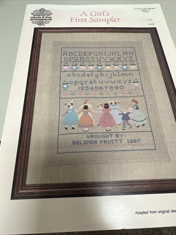 Crosstitch Pattern Book “A Girl’s First Sampler”