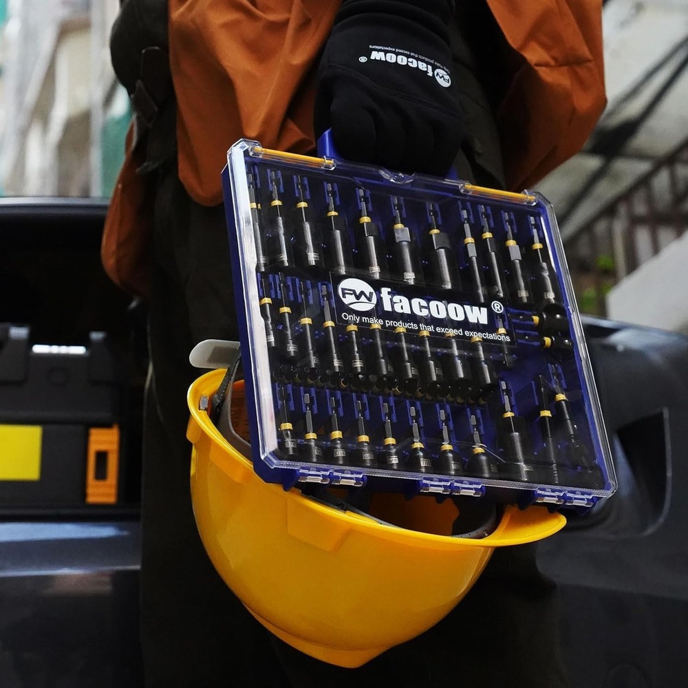 55PCS Magnetic Deep Impact Nut Driver Set with Storage Box and Extensions