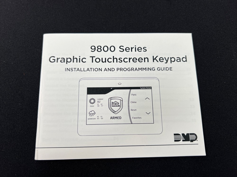 ✅ DMP 9862-W WIRELESS TOUCHSCREEN KEYPAD OPEN BOX