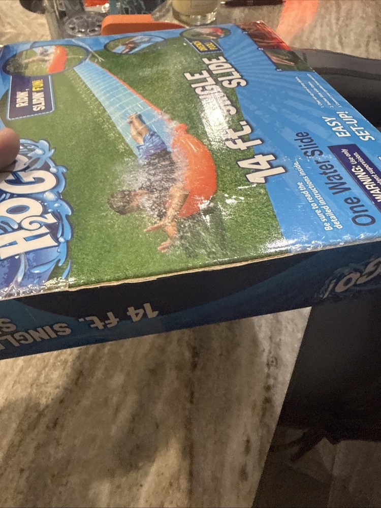 H20 GO! 14 ft. Single Slide With Drench Pool