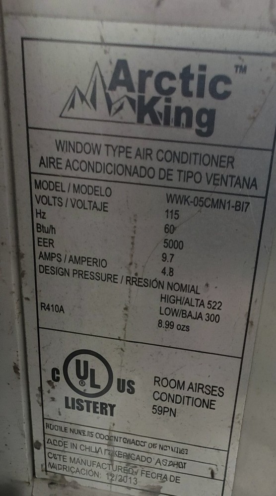 Arctic King 5000 BTU Window AC Unit