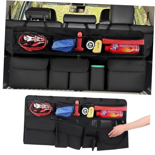 Car Trunk Organizer, Upgraded Version Expand Space Hanging Trunk Organizer