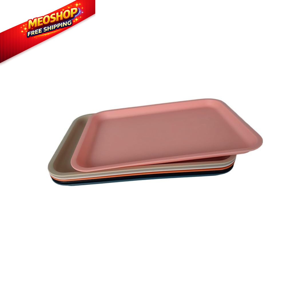 Rectangular Plastic Serving Large, White, Blue, Khaki, Pink, Orange, Black