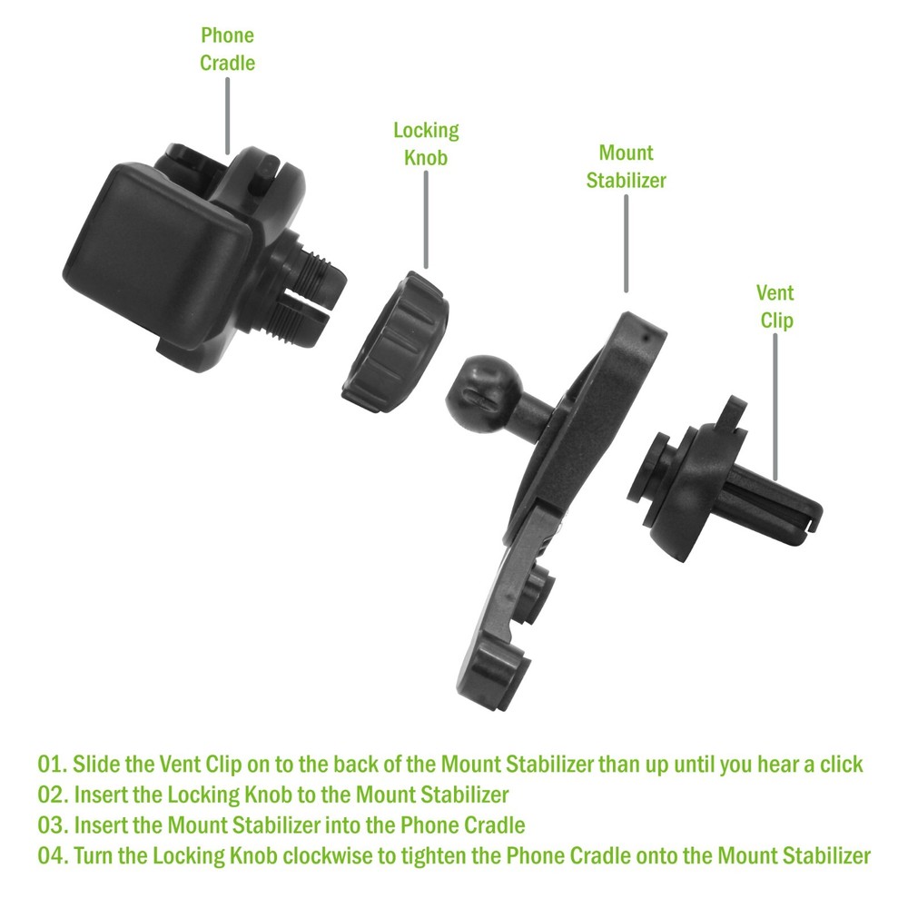 Cellet Silicon Roller Cradle Air vent Phone Mount