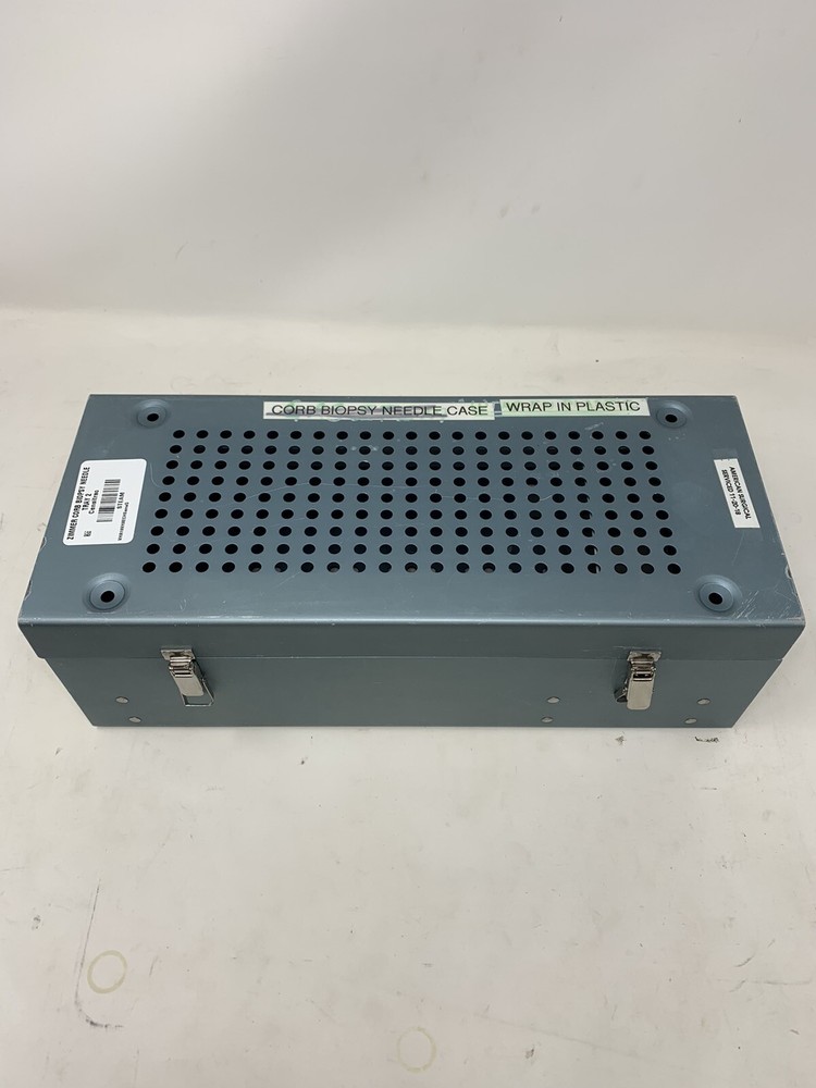 Zimmer Corb Biopsy Needle Sterilization Case 3240-62