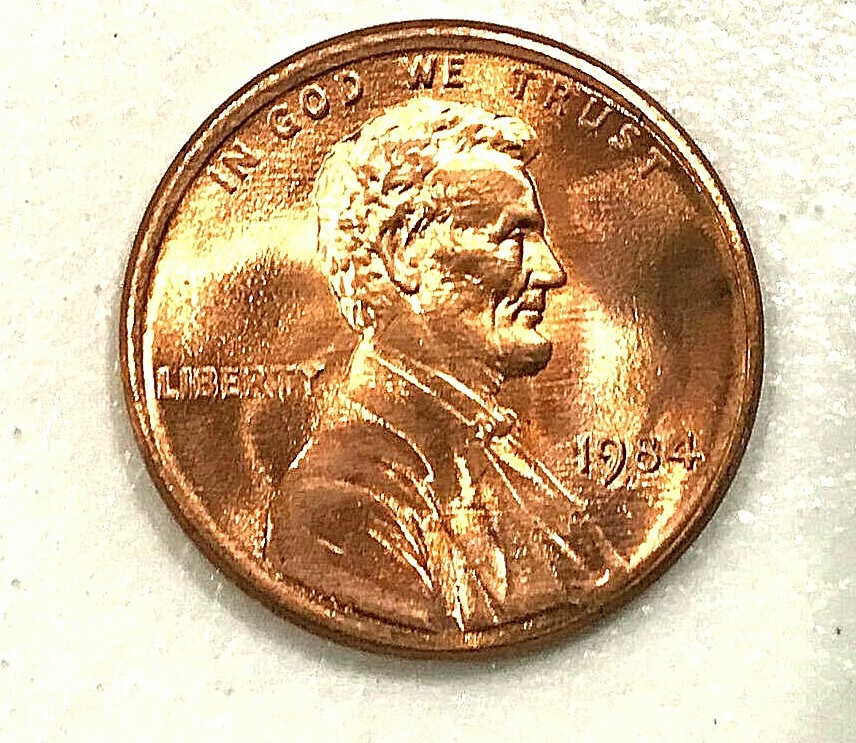1984 P D S GEM CHERRY RED FROM MINT ROLLS, DCAM PROOF from PROOFSETS