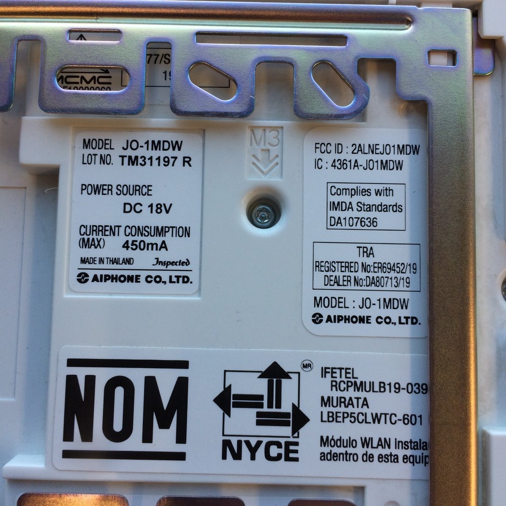 NOS - NO BOX Aiphone intercom system JO System With J0-1MDW *Ships Fast*