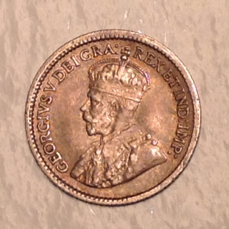 1916 Canada Five (5) Cents George V