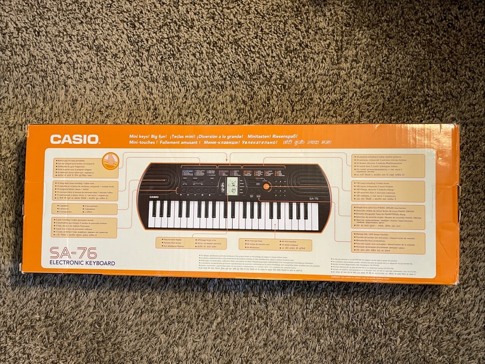 Casio SA-76 Electronic Keyboard Piano EUC