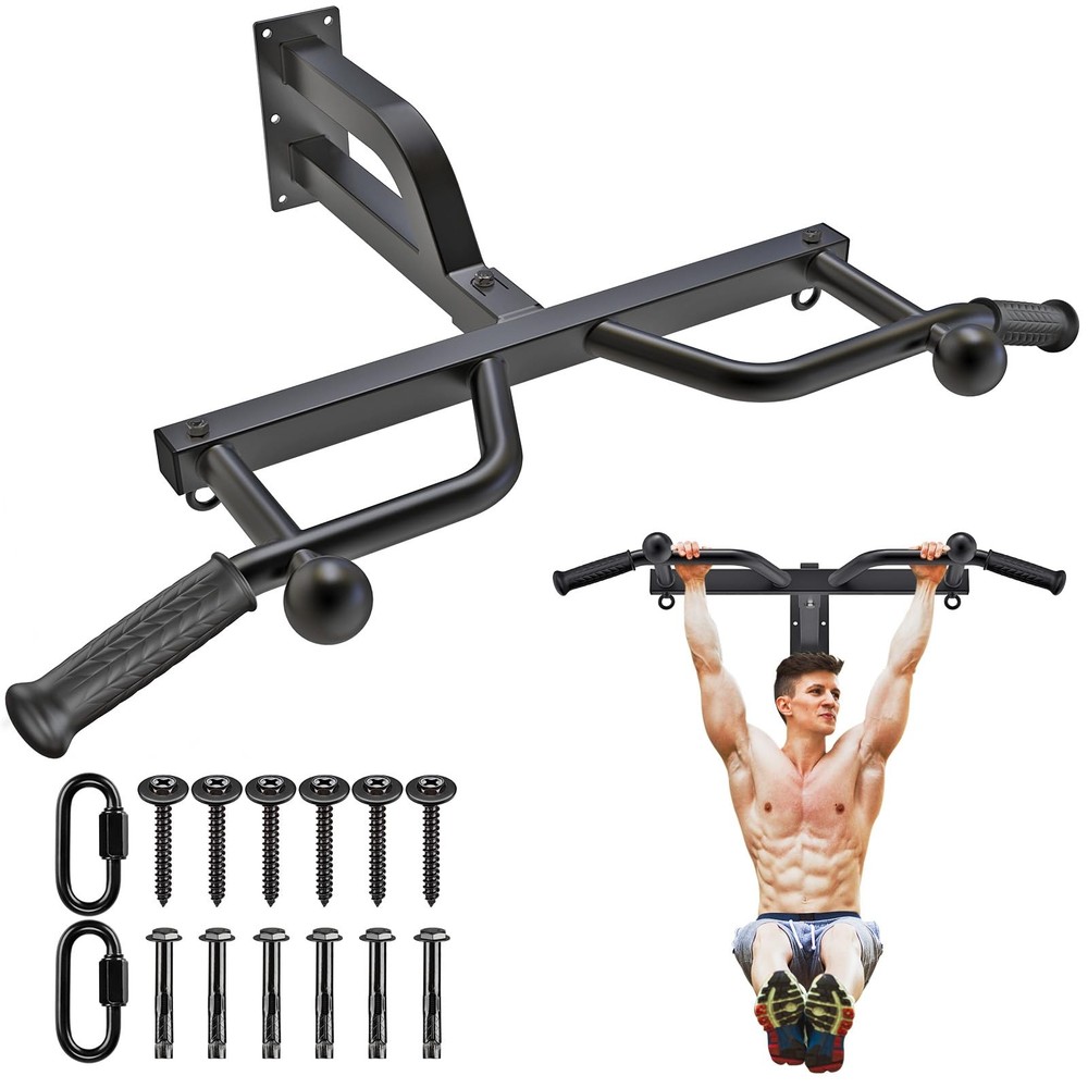48" Ceiling Mounted Pull Up Bar, Heavy Duty Multi-Grip Chin Up Bar,Mounted Pu...