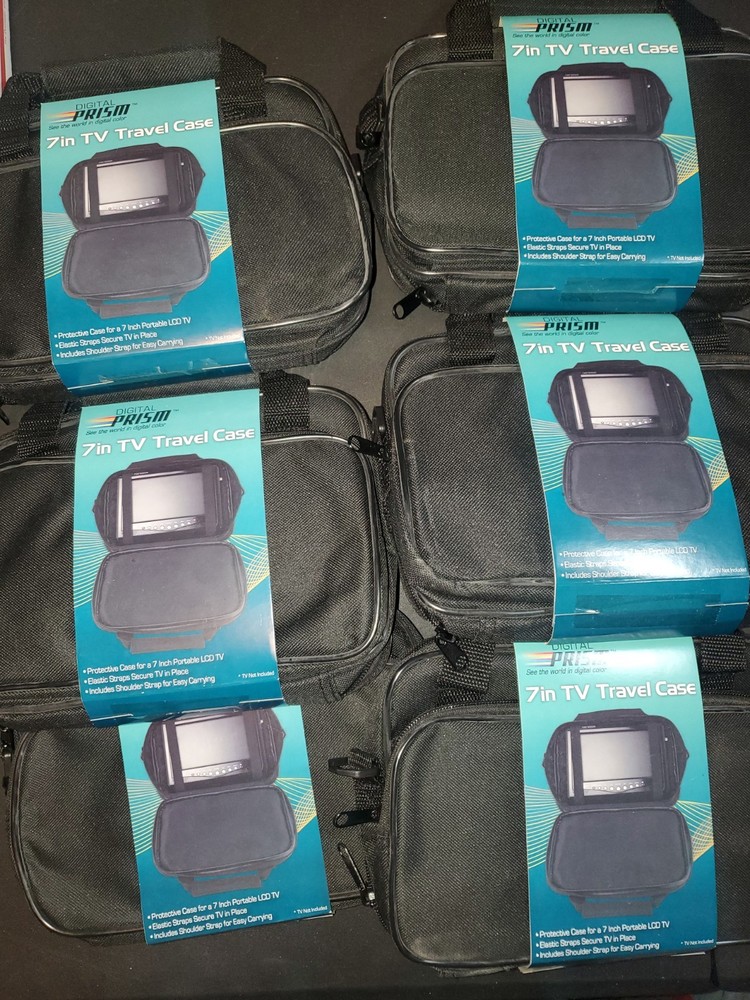 Travel Carry Case For Electronics , Game Systems 7 Inches Lot X6