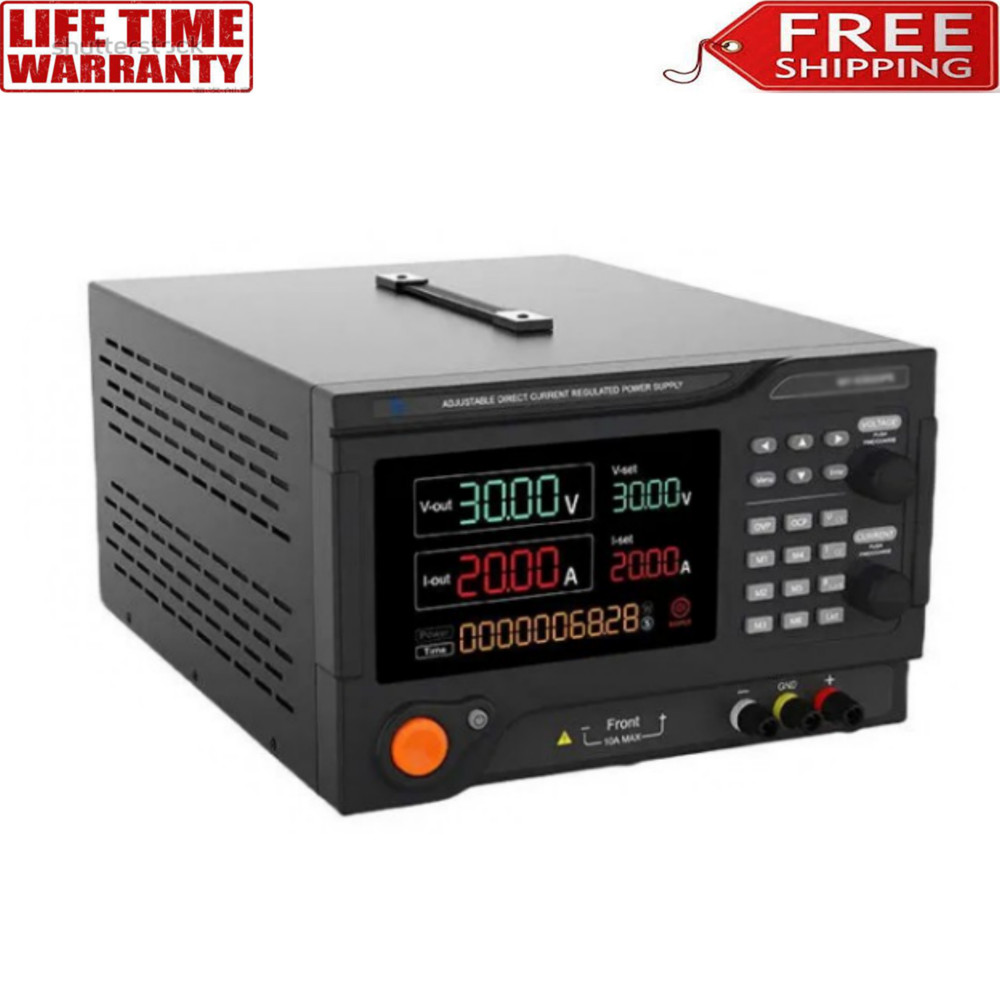 eTM-3030PC 30V/30A/900W Adjustable DC Regulated Power Supply Programmable