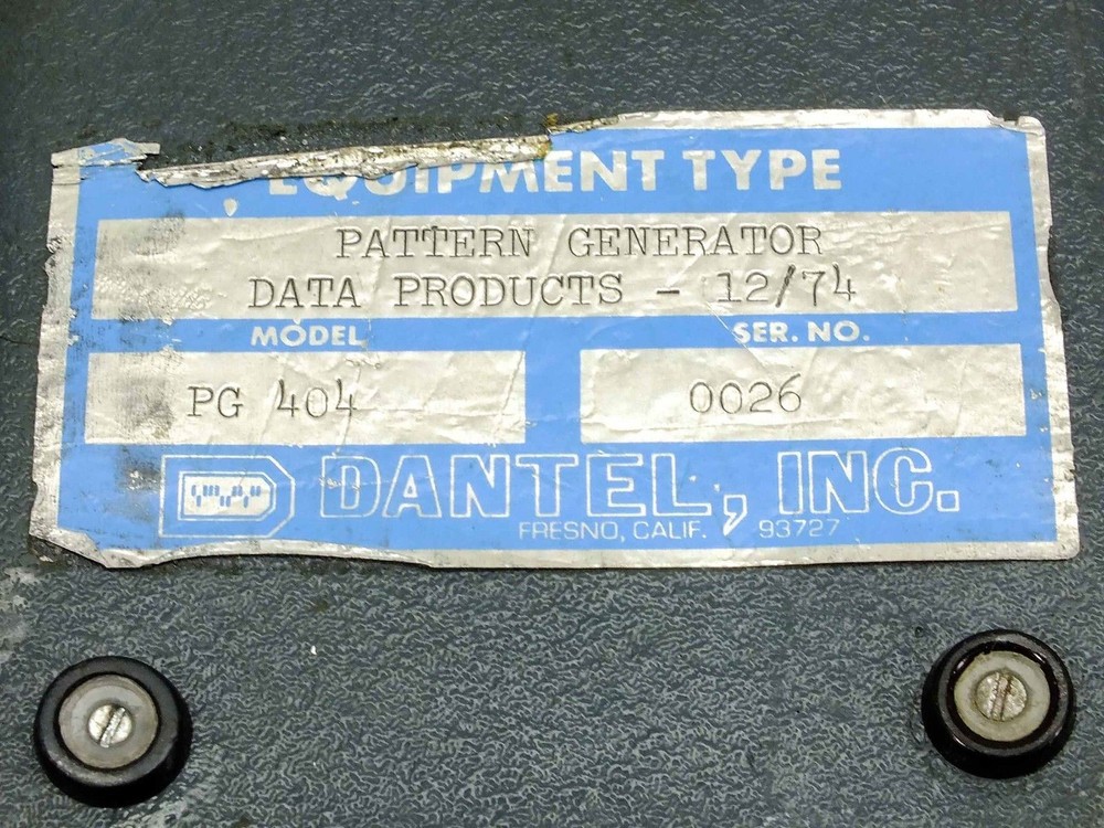 Data Products PG 404 Pattern Generator - Bad Batteries