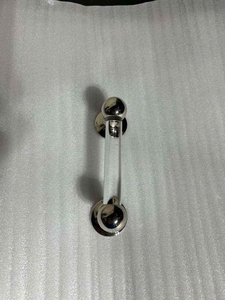 WATERWORKS Highgate 4" CHROME PULL HANDLE NEW display item MAY HAVE LIGHT SCUFFS