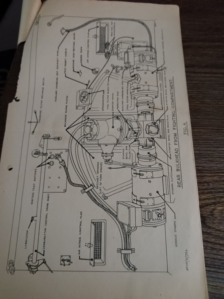 Vintage Tank Schematic Diagram Sheets