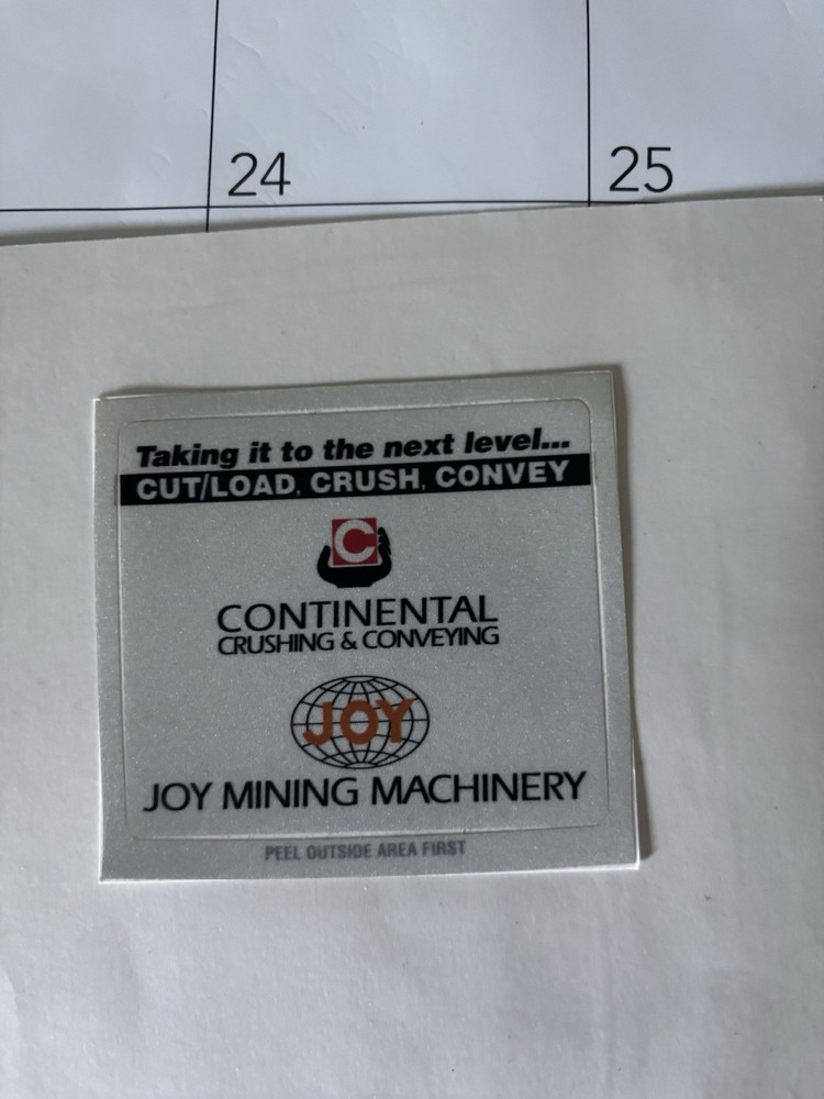 Joy Coal Mining stickers 2025 Listing  Item 208
