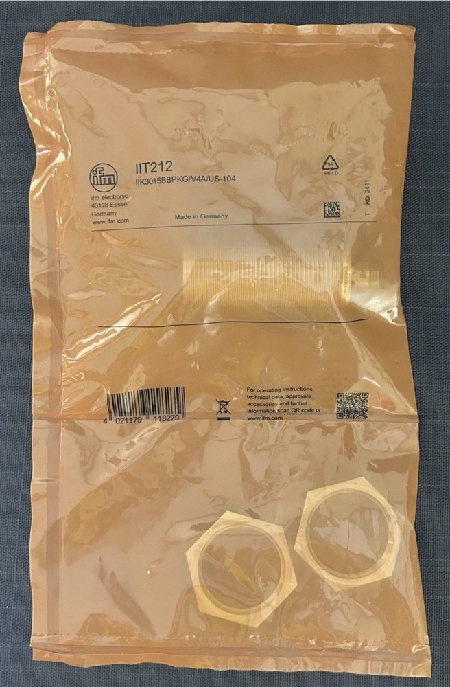 IIT212 Inductive Proximity Sensor 15mm Sensing Range 30mm Diameter Housing