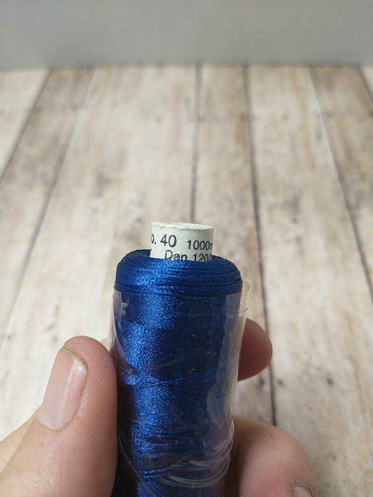 Madeira Polyneon 1000m Embroidery Thread Color 1843 Blue