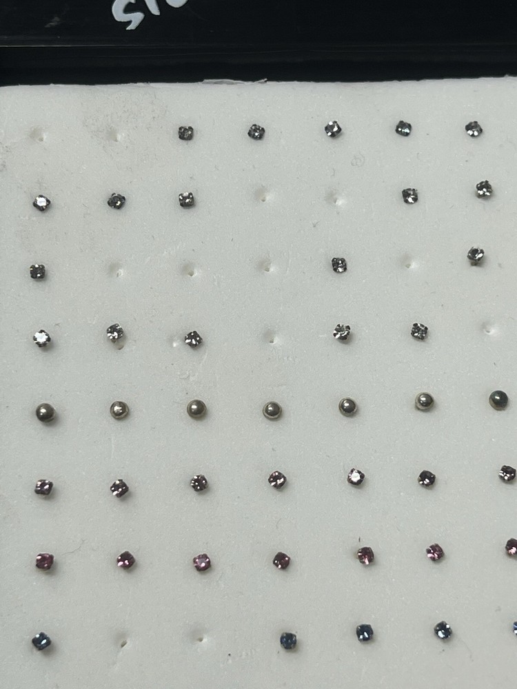 .925 Sterling Silver Nose Studs, (Small Tiny ) ~