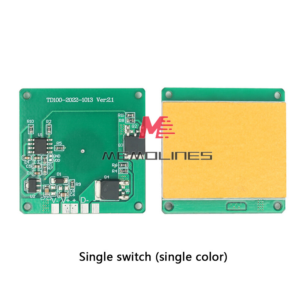 Touch Sensor Switch LED Light Smart Glass Capacitive Light Sensor Module 12V 24V