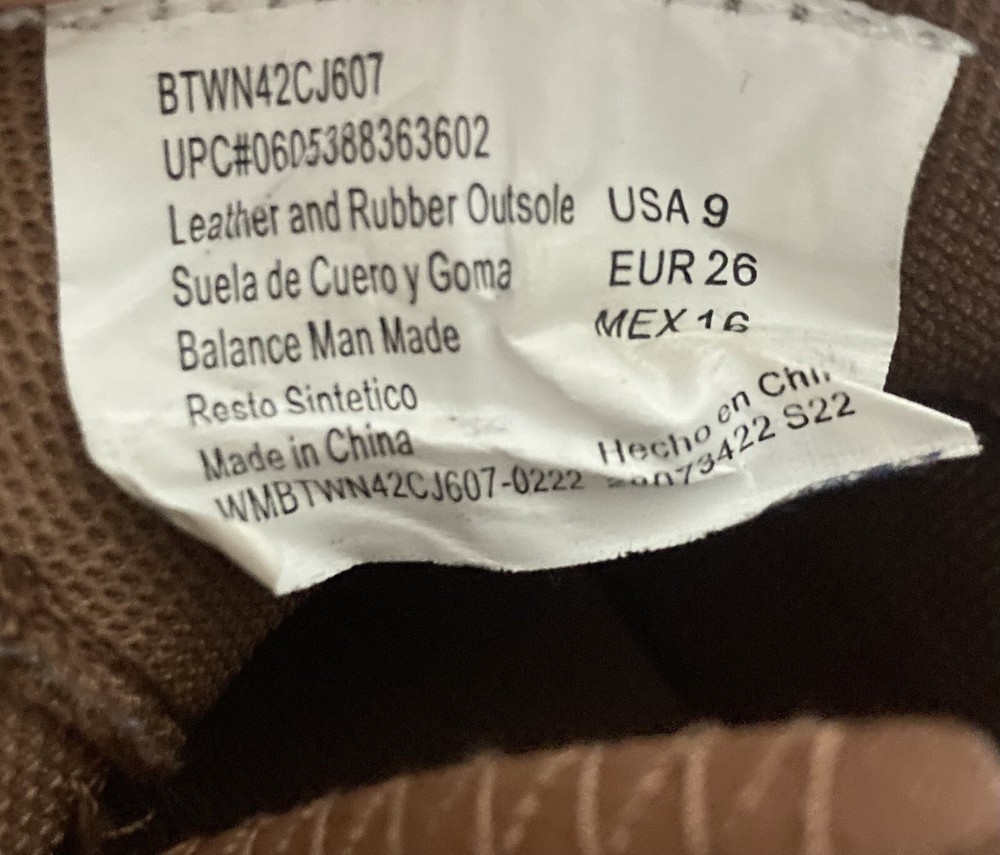 Wonder Nation Boy’s Ankle Boots Brown Size 8 Hook and Loop Closure Adjustable