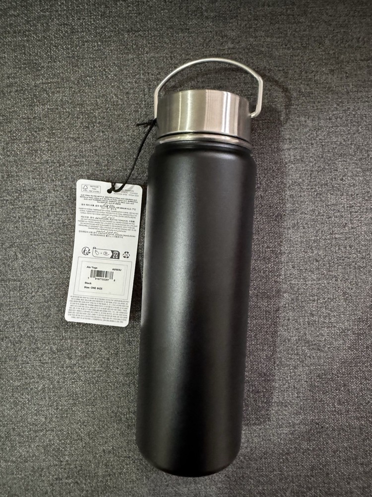 Alo Water Bottle Black NWT