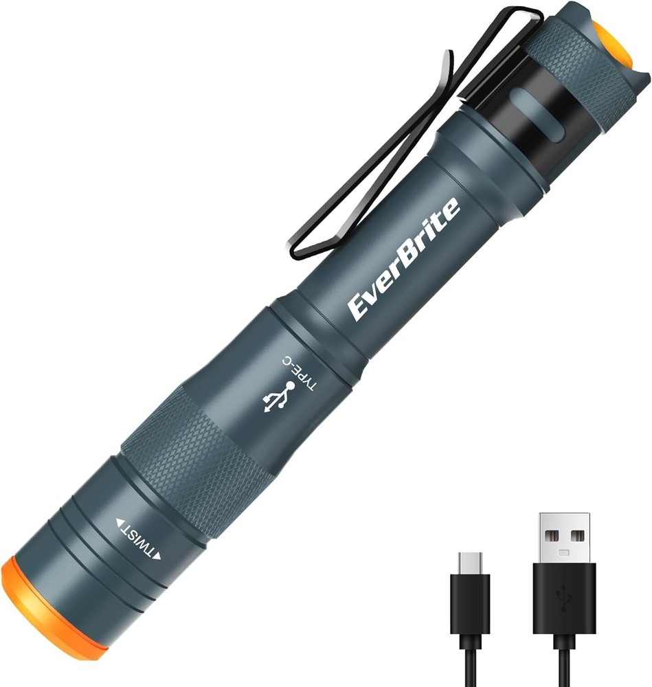 Mini Pen Light, Rechargeable Pocket Pen Flashlight with USB C Cable 4 Light Mode