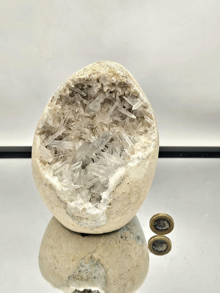 Exceptional Celestite Crystal Geode (#DP)