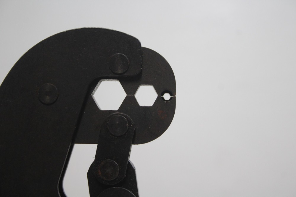 Cable Prep HCT902 Hex Crimp Crimper Tool Dual 3 SIZES Blue