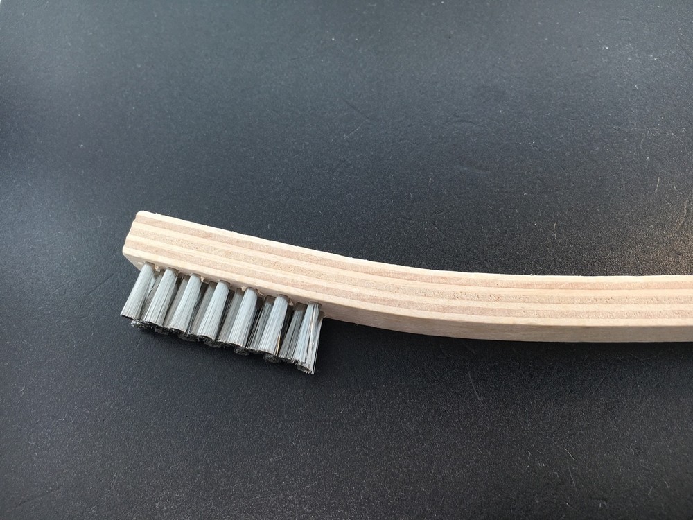 Stainless Steel Brush with Wood Handle