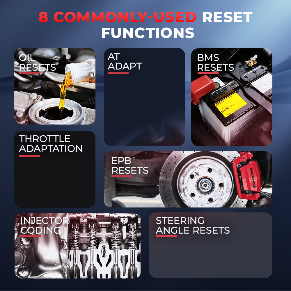 BOSSCOMM iTouch 880 OBD2 Scanner Diagnostic Tool Fuel Injector Coding Service