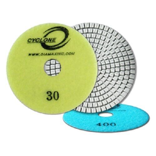 Cyclone Engineered Stone White Resin Polishing Pads