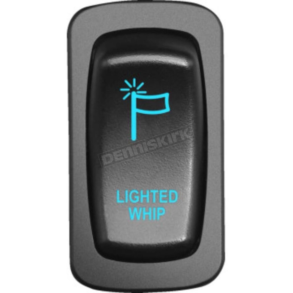 Moose Blue Low-Profile Whip Light  Switch WHP-CAR-B