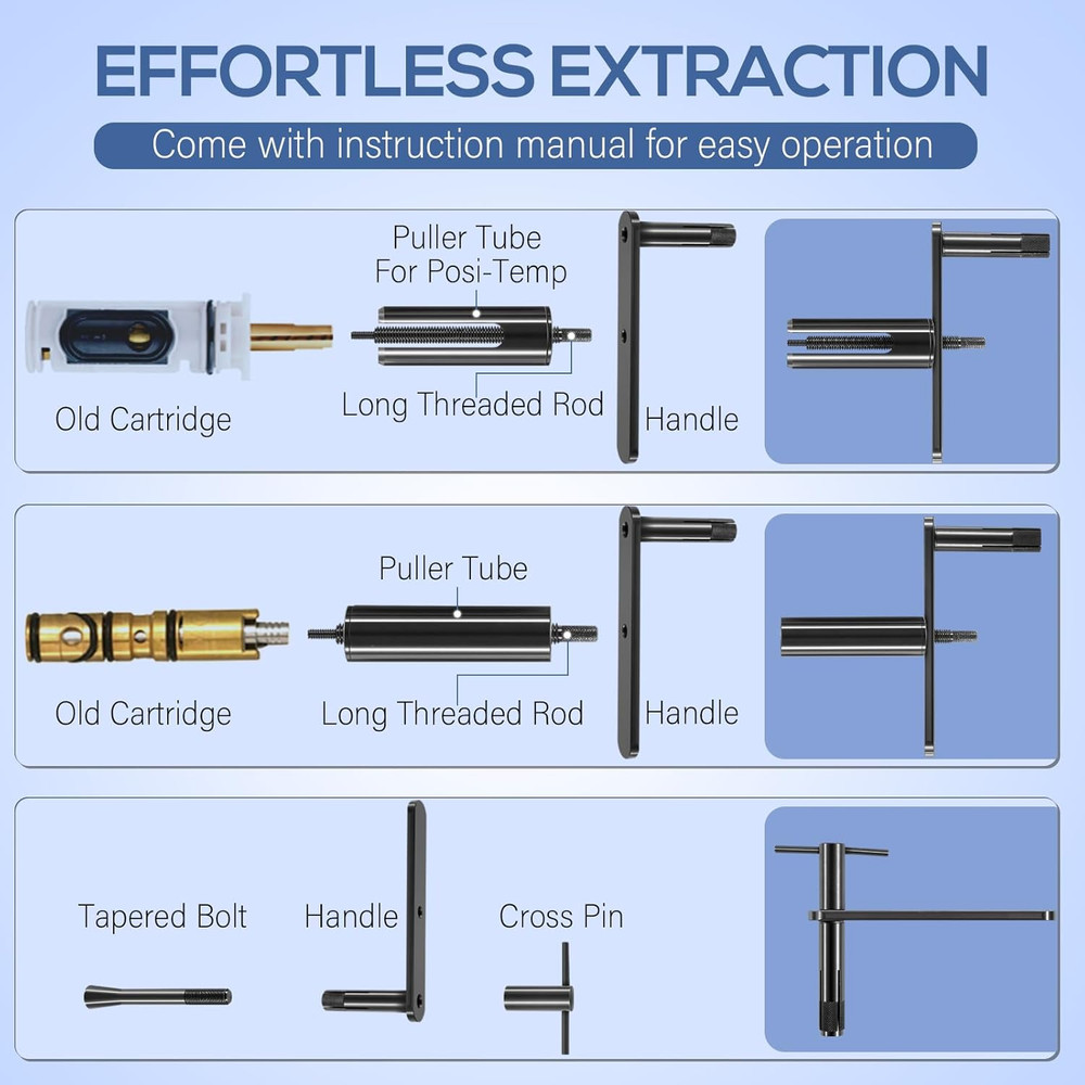 999150 Shower Cartridge Extractor Tool Cartridge Puller Tool Cartridge Removal T