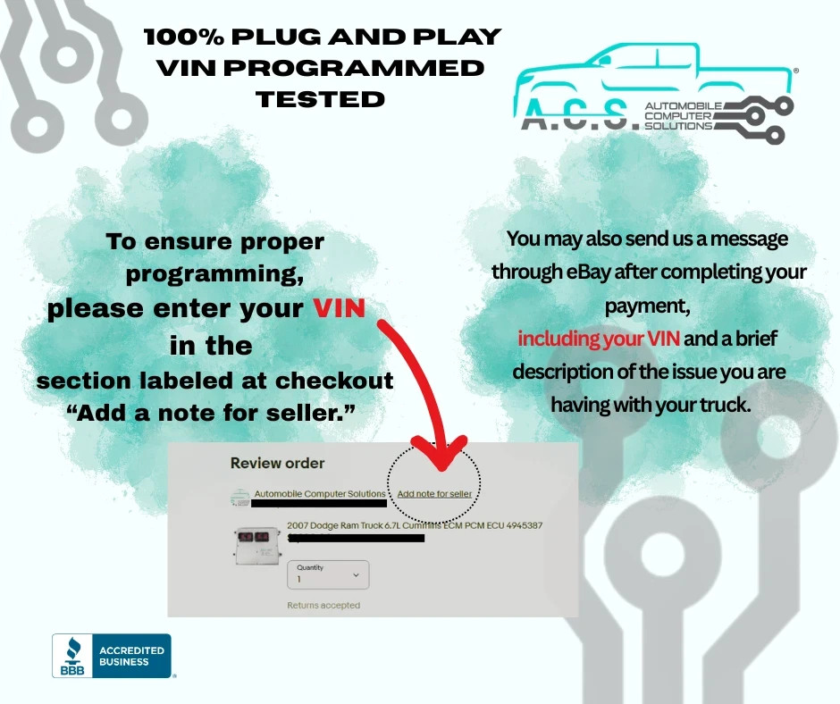 2006–2011 Chevy HHR Transmission Control Module 24252893 *VIN PROGRAMMED*