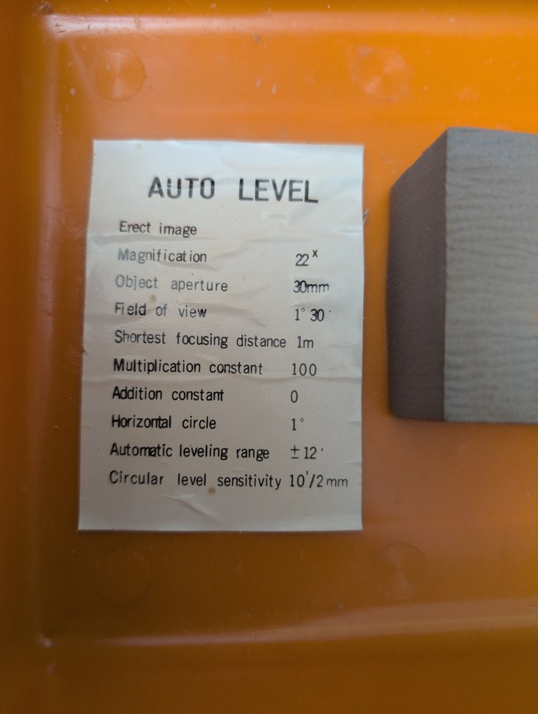 Berger SAL-1 Auto Level Builder Surveyor Level Works With Case