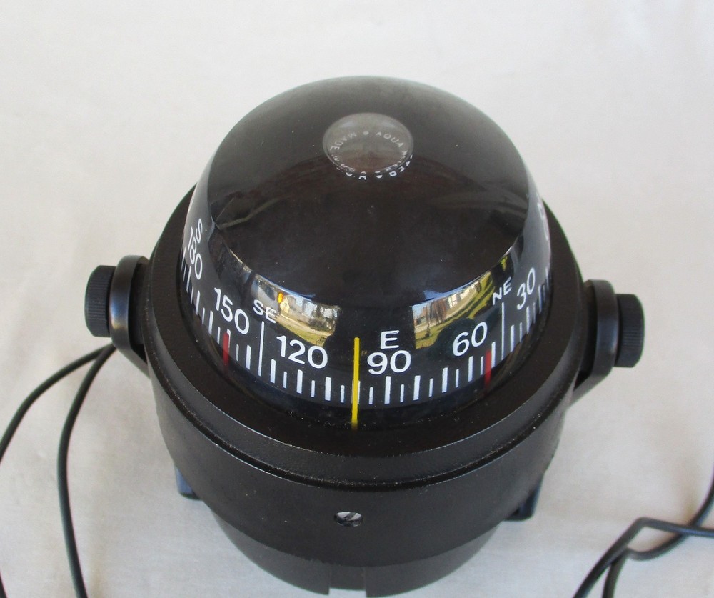 Aqua Meter Model A90 Marine Boat Compass With Bracket