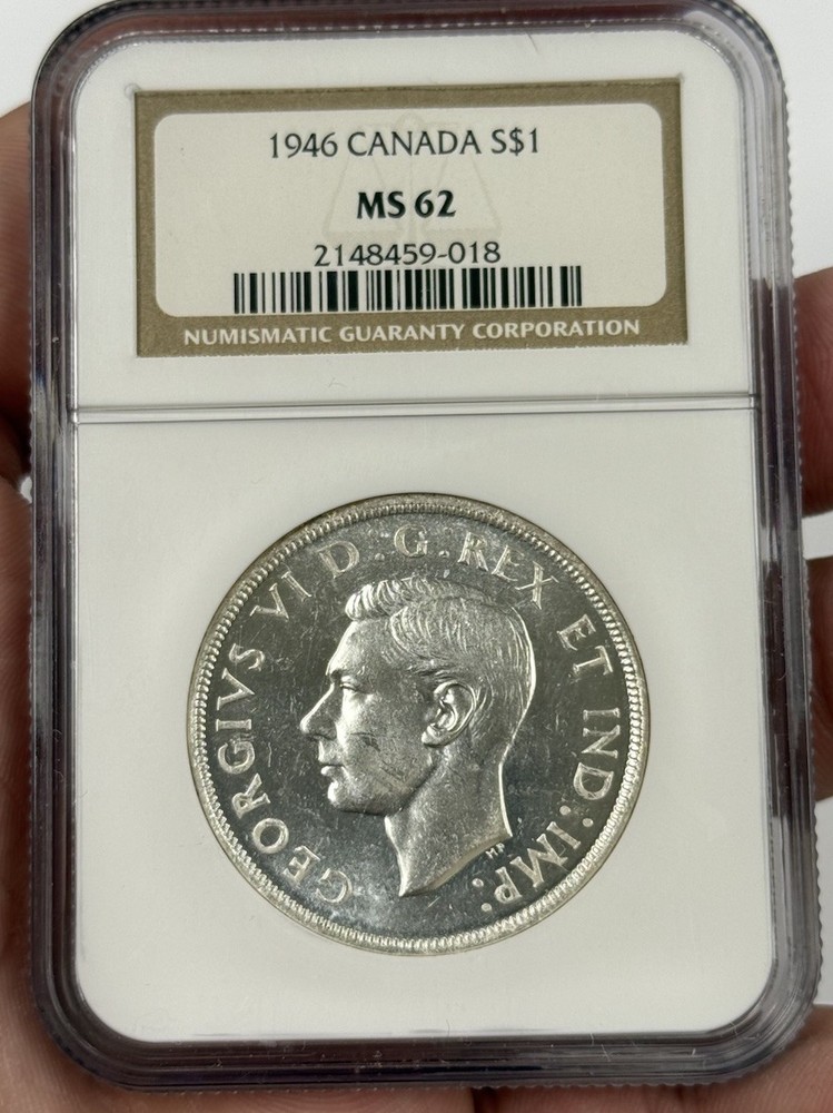 1946 $1 NGC MS62 Canada Silver Dollar #3080