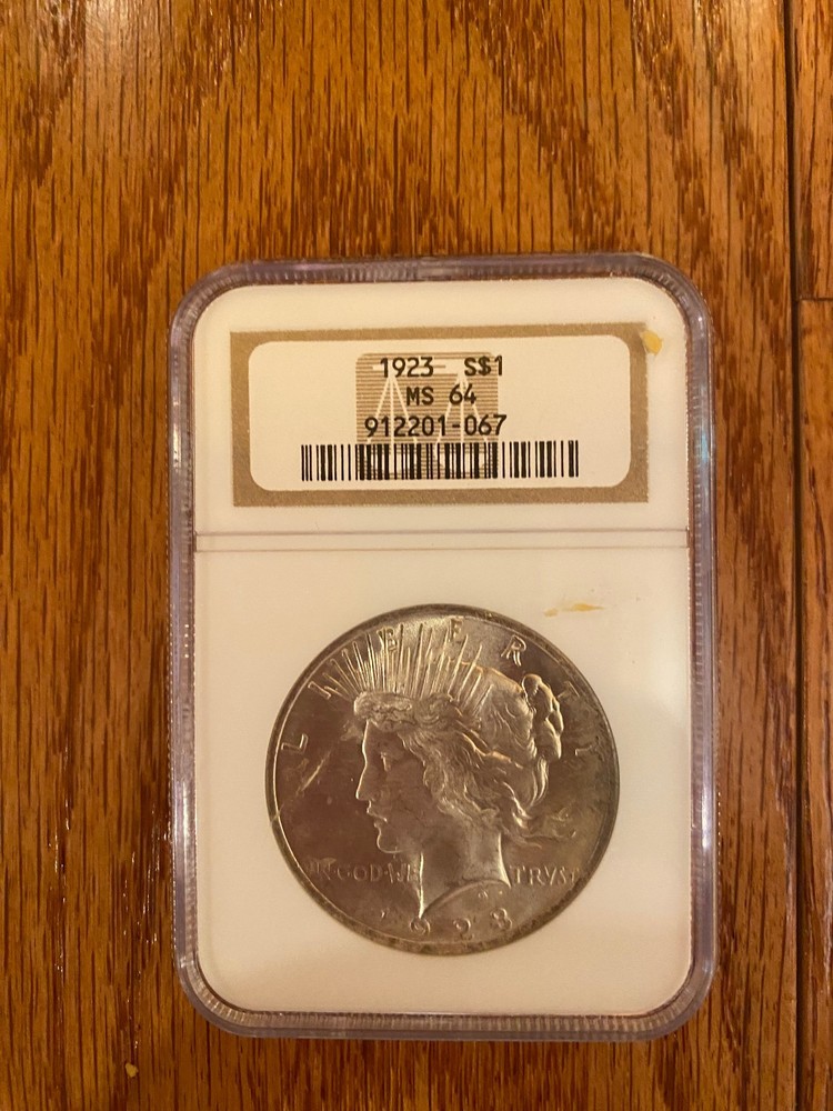 1923 Peace Dollar NGC MS 64