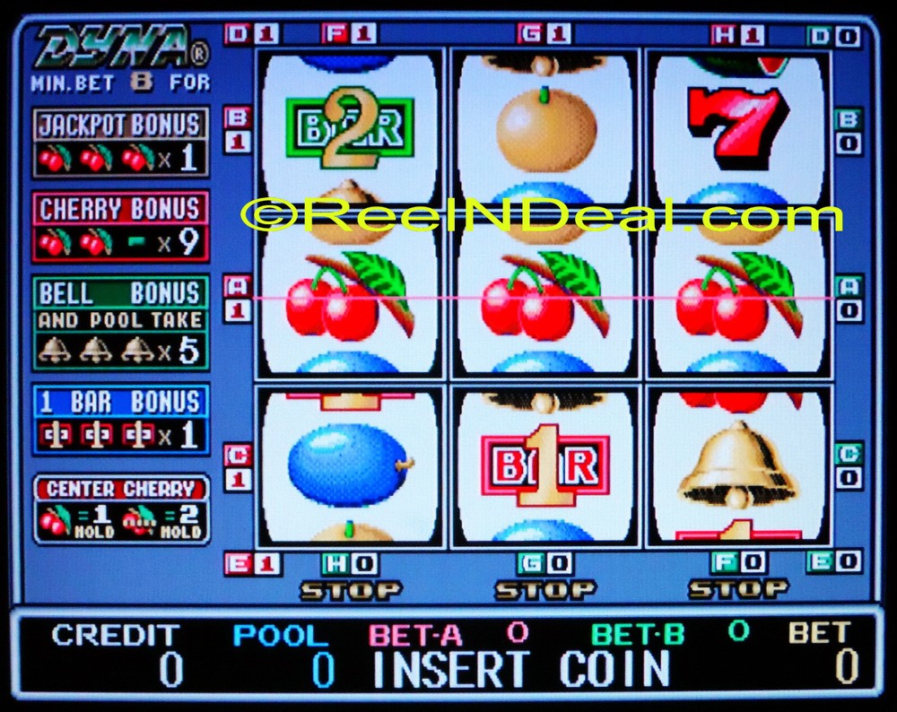 Dyna Super Cherry Master Rare 8-Liner Slot Machine Highly Profitable