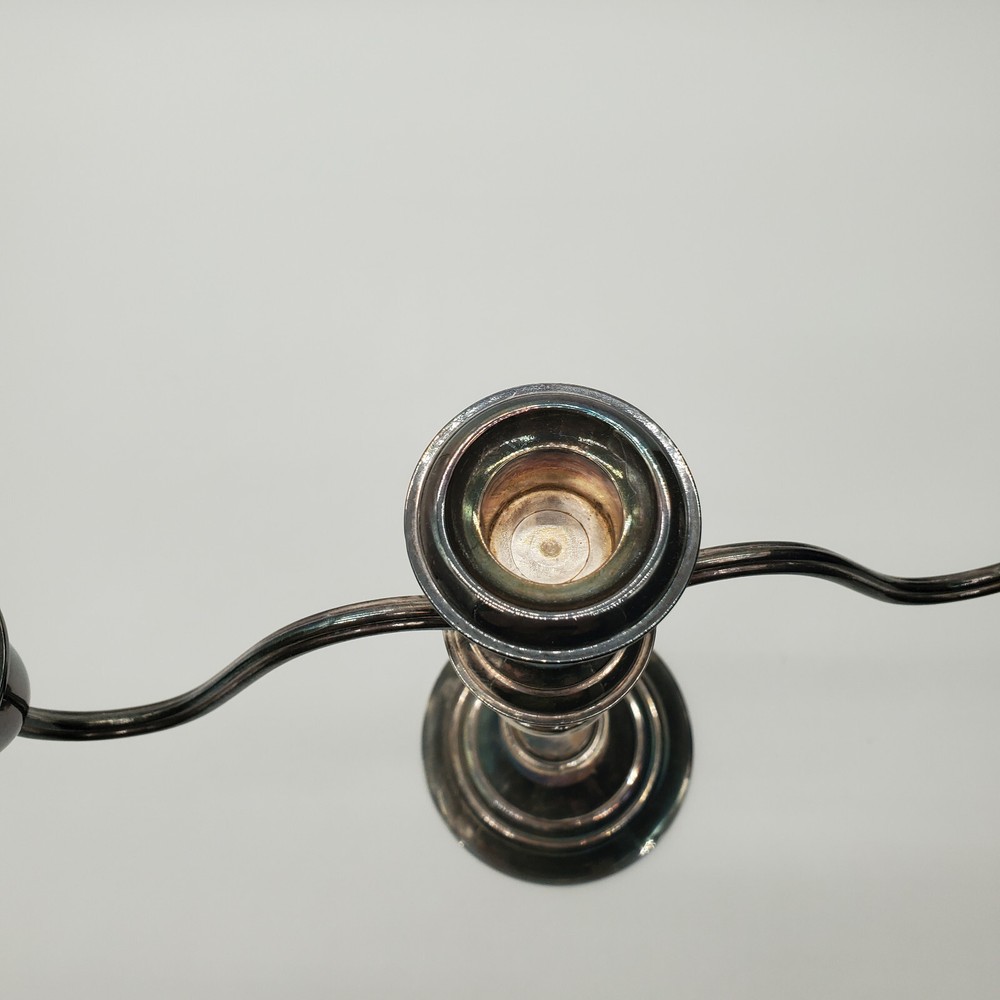 Vintage Silver Plated 3 Candle Candelabra