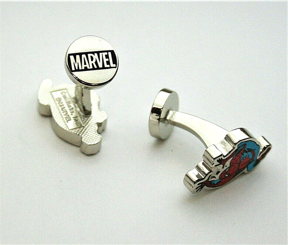 Marvel Comics Classic Spider-Man Crawling Cufflinks New NOS 2018 Gift Box