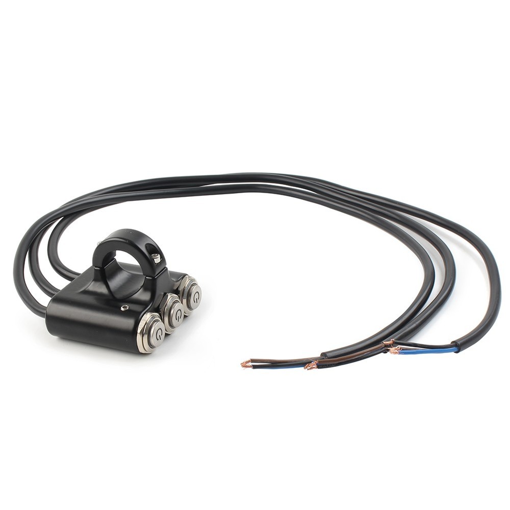 22mm 7/8" Push Button On/Off Headlight Fog Light Handlebar