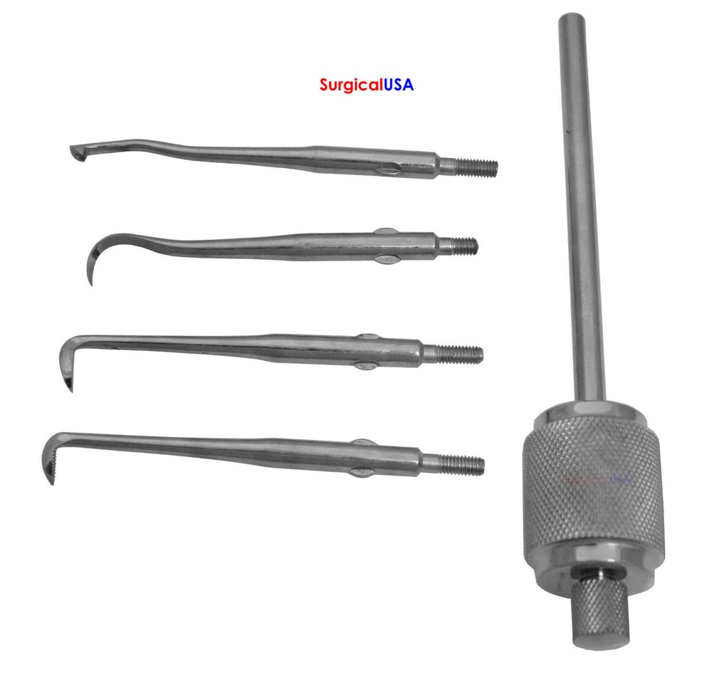 Morrel Crown Remover Set with 4 Tips with Hammer Handle