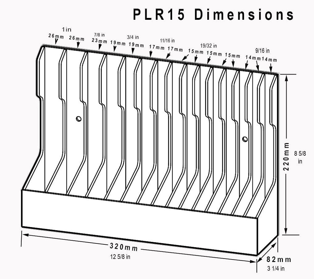 Pliersrack Plier Organizer Sturdy Plastic 15 Pliers Holder Tool Box or Pegboad